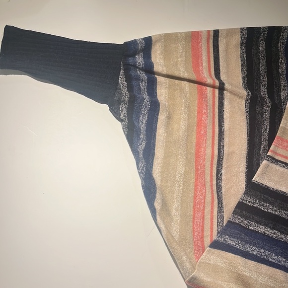 Striped open front long cardigan - Picture 2 of 3